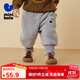 迷你巴拉minibala迷你巴拉巴拉男童女童運動(dòng)褲23冬季加絨保暖兒童休閑褲