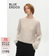 BLUE ERDOS羊絨衫女100%山羊絨秋冬簡(jiǎn)約肌理絨感毛衣針織衫B246A0002 淡米 175/92A/XL