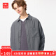 優(yōu)衣庫【驚喜價】男女裝法蘭絨襯衫長袖襯衣純棉478118 480773 480773/05天灰色 L