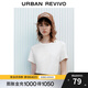 UR2025春季新款女裝簡(jiǎn)約基礎純色棉質(zhì)圓領(lǐng)短袖T恤UWB450020 本白 S