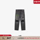Levi's?SilverTab?25春夏新款男士美式高街破洞寬松直筒牛仔褲 灰色 32 (32)