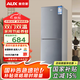 奧克斯（AUX）冰箱雙開(kāi)門(mén)小戶(hù)型家用二門(mén)冷凍冷藏保鮮柜 宿舍出租房辦公室節能省電 低音飲料柜小型電冰箱加厚 一級能效 冷藏冷凍 128升 星河灰