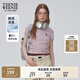 Teenie Weenie小熊T恤女2025年夏季新款多巴胺純色刺繡圓領(lǐng)短袖T恤女 A-粉色 M