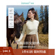 茵曼（INMAN）2025秋冬女裝新款安迪絨德絨T恤美拉德長(cháng)袖修身上衣 米杏色 S