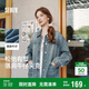 森馬（Semir）牛仔外套女中長(cháng)款落肩寬松夾克2025春秋棉質(zhì)通勤109125108014