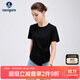 Navigare意大利小帆船女修身彈力純色休閑時(shí)尚短袖T恤2325505506 黑 L 
