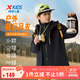 特步（XTEP）兒童童裝男童冬季搖粒絨外套防風(fēng)保暖風(fēng)衣 純正黑 170cm