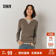 森馬（Semir）森馬毛衣女短款假兩件含羊毛針織衫24冬新款保暖內(nèi)搭109724107015