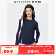 佐丹奴長袖T恤女純棉t恤衫開叉收褶下擺圓領(lǐng)套頭上衣05324794