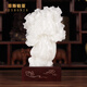 菲斯鉑亞天然玉石白菜擺件家居玄關(guān)客廳擺件店鋪辦公室裝飾工藝品開(kāi)業(yè)禮物 小號款立白菜（高38厘米重15斤