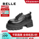 百麗（Belle）休閑舒適牛津鞋女復古英倫風(fēng)單鞋B2391AM5 黑色 38 (240mm)