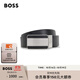 BOSS博斯男士紋理飾面皮革雙面腰帶 001-黑色 EU:ONESI