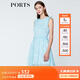 PORTS寶姿商場同款 新品女裝甜美木耳邊裝飾無袖連衣裙SN8D027HPP022 煙波色 M (6)