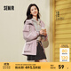 森馬衛衣女短款基礎款慵懶風(fēng)套頭衫百搭秋季簡(jiǎn)約落肩寬松連帽衣服 淺花灰00211 M