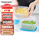 特百惠（Tupperware）冷凍700ml*4保鮮盒食品級冰箱儲物收納盒肉類(lèi)速凍速解密封不串味