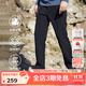 SCALER戶(hù)外軟殼褲加絨防水沖鋒褲加厚保暖防風(fēng)登山褲 曜石黑-男 XL