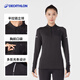 迪卡儂跑步速干衣女冬季保暖長(cháng)袖上衣戶(hù)外運動(dòng)t恤健身瑜伽服WSLW 經(jīng)典黑 S /38