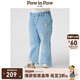 PawinPaw【商場(chǎng)同】小熊童裝25年春秋新女寶牛仔褲喇叭褲 Indigo牛仔藍色/55 100