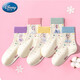 迪士尼女孩襪子秋冬兒童抗菌棉襪冰雪寶寶中筒襪DSP3558冰雪五雙16-18cm