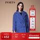PORTS寶姿秋冬新品女裝長(cháng)袖毛呢大衣外套SM9C015NFF039 公主藍 S (4)