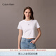 Calvin KleinJeans25夏季女士經(jīng)典ck字母印花潮流辣妹短款短袖T恤47AB213