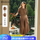 Olrain歐芮兒咖色法式套裝女通勤休閑上衣2025夏季新款半裙兩件套 咖色 L