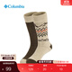 Columbia哥倫比亞戶(hù)外25秋冬新品男子二對裝時(shí)尚中筒運動(dòng)襪RCB025 921 均碼