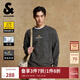 杰克·瓊斯（JACK&JONES）25年BSQ聯(lián)名男裝秋季圓領衛(wèi)衣男滿印寬松純棉潮流套頭長袖上衣 E44黑砂色 常規(guī) M （175）
