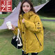JEZE2024冬新款加厚保暖戶(hù)外加棉夾棉外套女秋冬棉襖情侶工裝棉衣棉服 黃色【z】 M 【建議100-120斤】