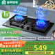 容聲國家補貼20%燃氣灶天然氣煤氣灶雙灶家用猛火定時(shí)5.2KW嵌入式臺式灶具一級能效大火力JZT-RLBD16T