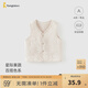 童泰（TONGTAI）嬰兒馬甲秋冬季純棉保暖男女寶寶衣服加厚背心外出坎肩馬夾 米白 73 (建議5-12個(gè)月身高66-75cm)