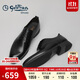 金利來(lái)（Goldlion）男鞋商務(wù)正裝鞋休閑鞋簡(jiǎn)約西裝鞋舒適男士皮鞋567810183ABB黑色42