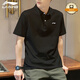 李寧翻領(lǐng)polo衫男士短袖衣服春夏新款夏季純棉休閑透氣半袖t恤男T