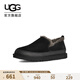 UGG秋季新款男士時(shí)尚簡(jiǎn)約舒適輕便純色平底圓頭便鞋休閑鞋1174586 BLK | 黑色 43
