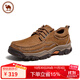 駱駝 休閑運動(dòng)男鞋復古牛皮工裝鞋厚底時(shí)尚百搭 P14A307615 駝色 40