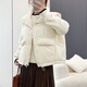馬甲女秋冬2025新款韓版純色輕盈寬松百搭坎肩背心外套女面包服 米白色 爆款 L (85-110斤)
