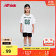NEW BALANCE4-14歲男女童夏季新品V領(lǐng)印花上衣T恤