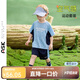 ASK JUNIOR男童兒童運動(dòng)套裝2025夏季吸濕速干嬰幼短袖短褲 藍色  110 