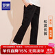 羅蒙兒童褲子男童女童2025春款休閑校園服直筒褲 黑色松緊長(cháng)褲 160