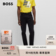 BOSS博斯男士常規版型舒適彈性牛仔褲 003-黑色 L （3332）
