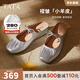 他她（TATA）法式厚底穆勒鞋女拖鞋外穿淺口瑪麗珍包頭單鞋秋季新款YSW01BH5 銀色 36