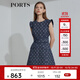 PORTS寶姿 春夏新品無(wú)袖印花連衣裙SL8D045KFD066 黎霧藍 M 6