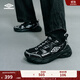 茵寶（Umbro）紀元鞋R909男鞋運動(dòng)鞋情侶復古休閑鞋時(shí)尚厚底女鞋 黑色/銀色 42