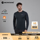 MONTANE盟泰恩DART LONG SLEEVE戶(hù)外速干衣男透氣 徒步爬山越野跑長(cháng)袖T恤 黑色（簡(jiǎn)約款） L