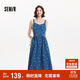 森馬（Semir）牛仔連衣裙女甜酷時(shí)尚個(gè)性2025夏元氣滿(mǎn)印背帶裙俏皮109325114025