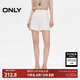 ONLY2025夏季新款明線(xiàn)實(shí)用口袋高腰A字短褲牛仔褲女|125243013 J2G米白色 S