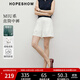 紅袖白色顯瘦休閑褲2025夏季新款女裝MIU系H型通勤百搭氣質(zhì)中腰短褲 本白001 S