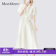 MeetMetro瑪依爾2025夏新款白色法式甜美肌理感上衣半身裙套裝女 白色【現貨閃電發(fā)】 S