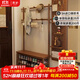 青櫨全實(shí)木換鞋凳衣帽架入戶(hù)門(mén)落地掛衣架鞋架組合一體玄關(guān)門(mén)廳置物架 80cm-胡桃木色-加粗進(jìn)口橡膠木 11掛鉤+全3A進(jìn)口橡膠木+送貨上門(mén)