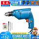 東成 手電鉆電動(dòng)螺絲刀手電鉆家用可調速電鉆電動(dòng)工具 J1Z-FF-10鐵夾頭套餐